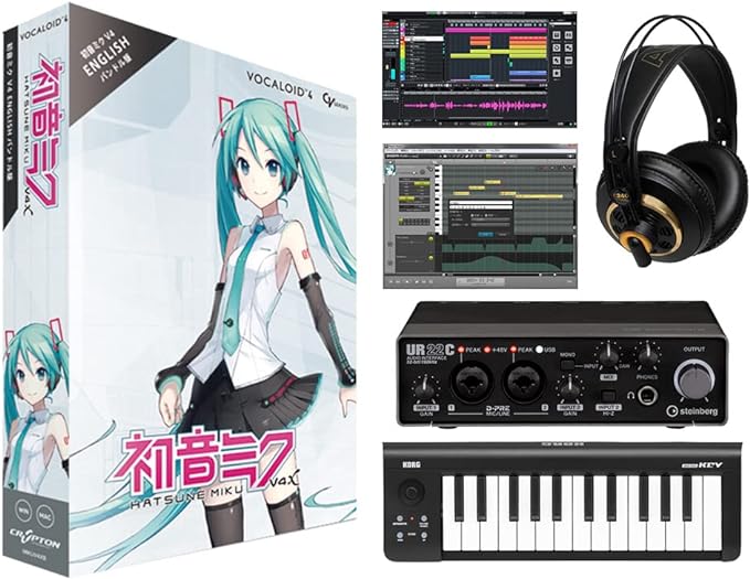 【DTM１年生初心者必見！】CRYPTON MIKU V4XB 英語追加バンドル付 ボカロ＆DTMスターターセットはお得なのか？徹底解説